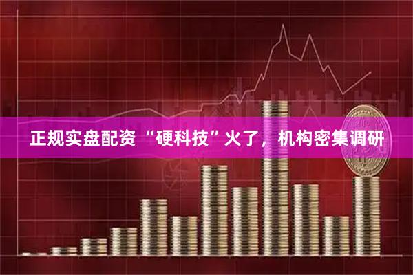 正规实盘配资 “硬科技”火了，机构密集调研