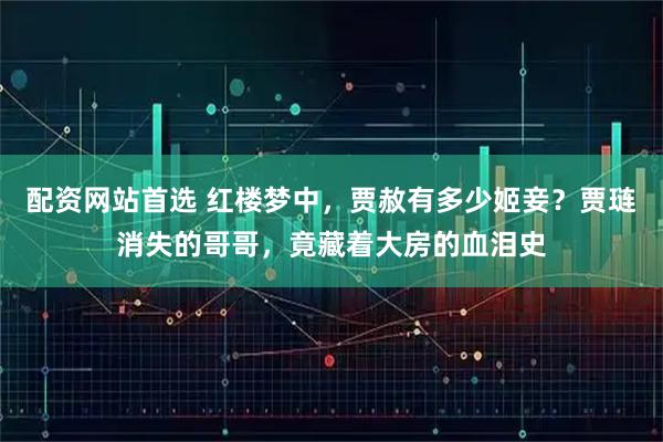 配资网站首选 红楼梦中，贾赦有多少姬妾？贾琏消失的哥哥，竟藏着大房的血泪史